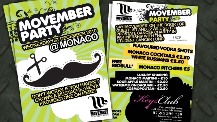 Movember flyer design