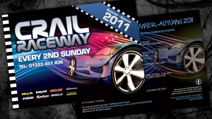 Events flyer for Crail Raceway