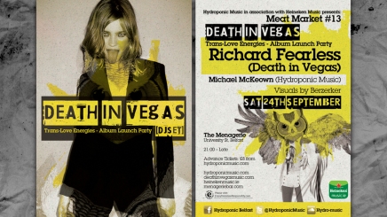 Death in Vegas flyer design