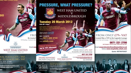 Poster design for West Ham United